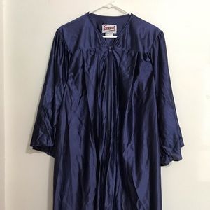 Smooth USA Shiny Graduation Gown in Royal Blue Size 5’0” - 5’2”
